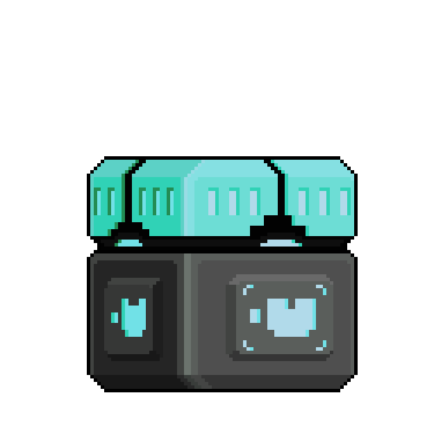 Teal loot box